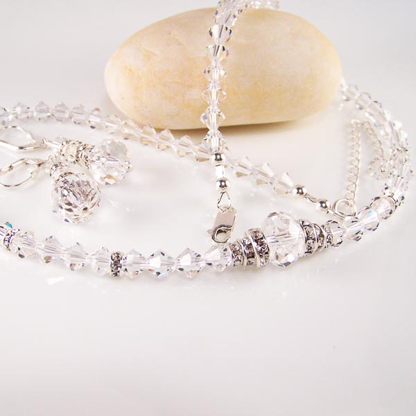 Bride, Featuring Swarovski Crystals and Pearl Necklace 
