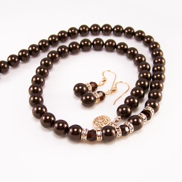 bridal party, featuring swarovski crystal and crystal pearls (anna collection)