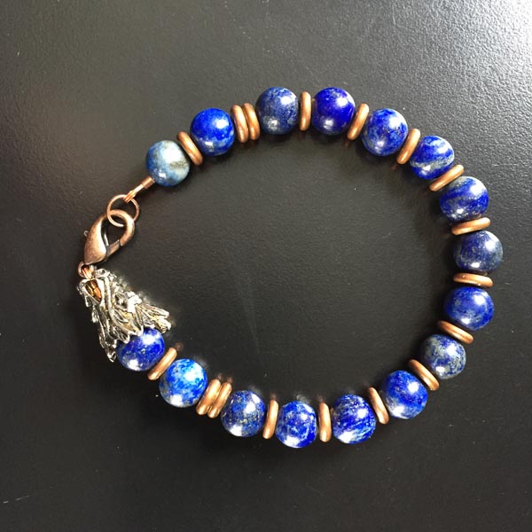 filament replaced with beading wire and clasp, after photo