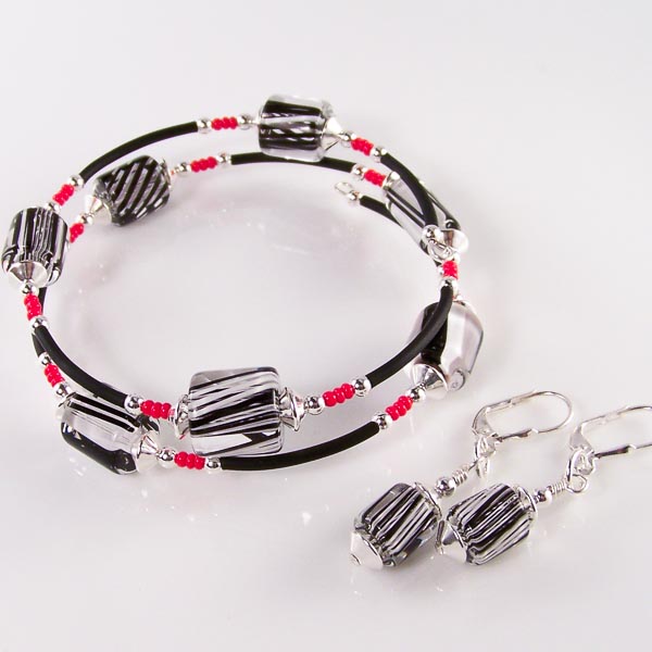 black red & white - david christensen glass